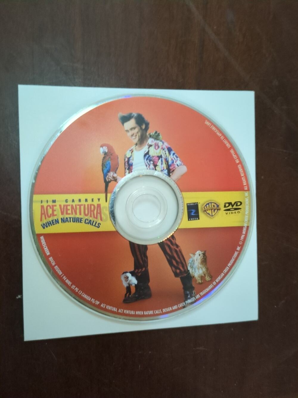 Ace Ventura: When Nature Calls DVD Jim Carrey- Widescreen- 1996 disc only